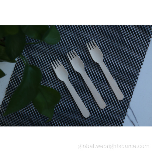 Compostable Food Fork Disposable Wood Fork With Food Supplier